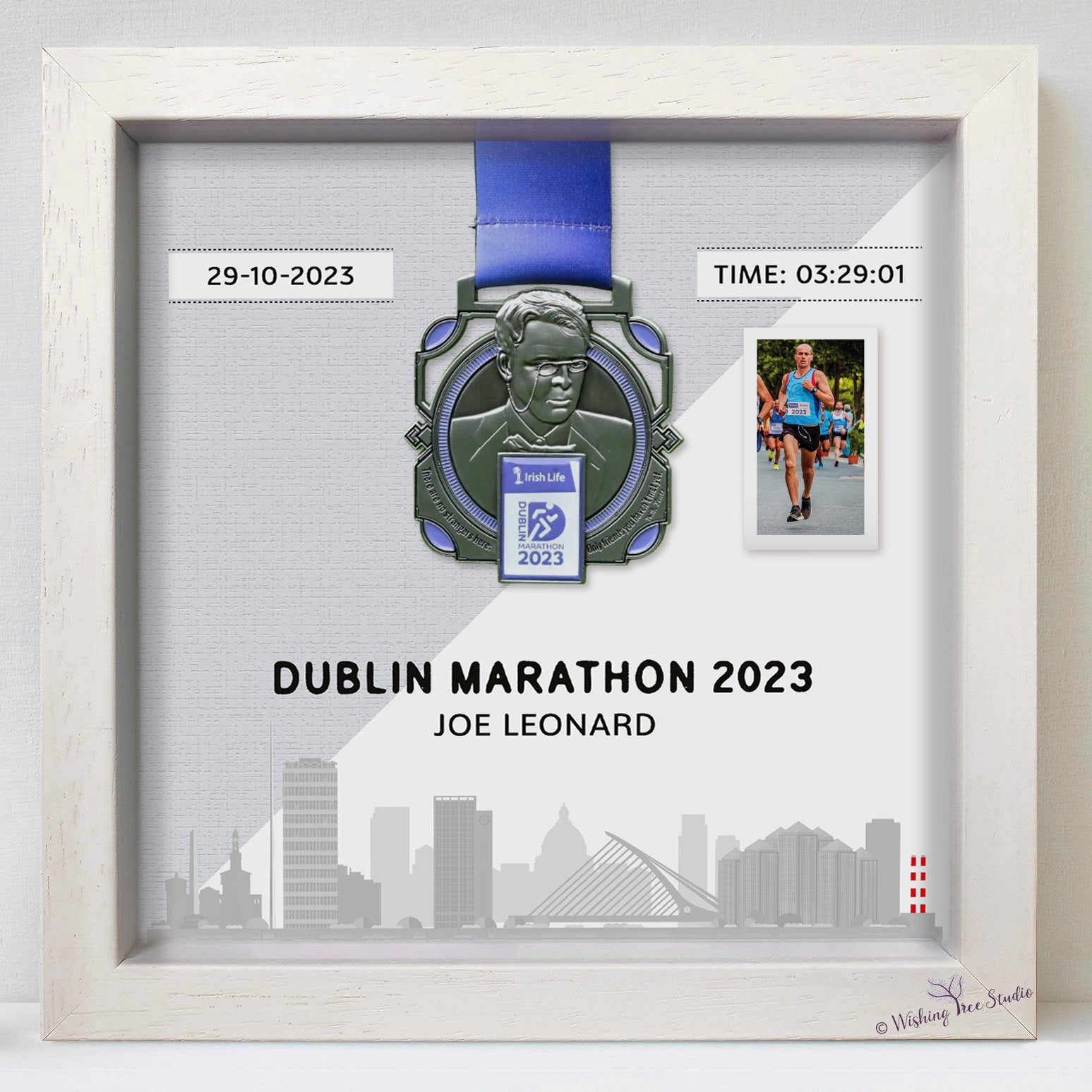 Dublin Marathon Medal display frame 2023