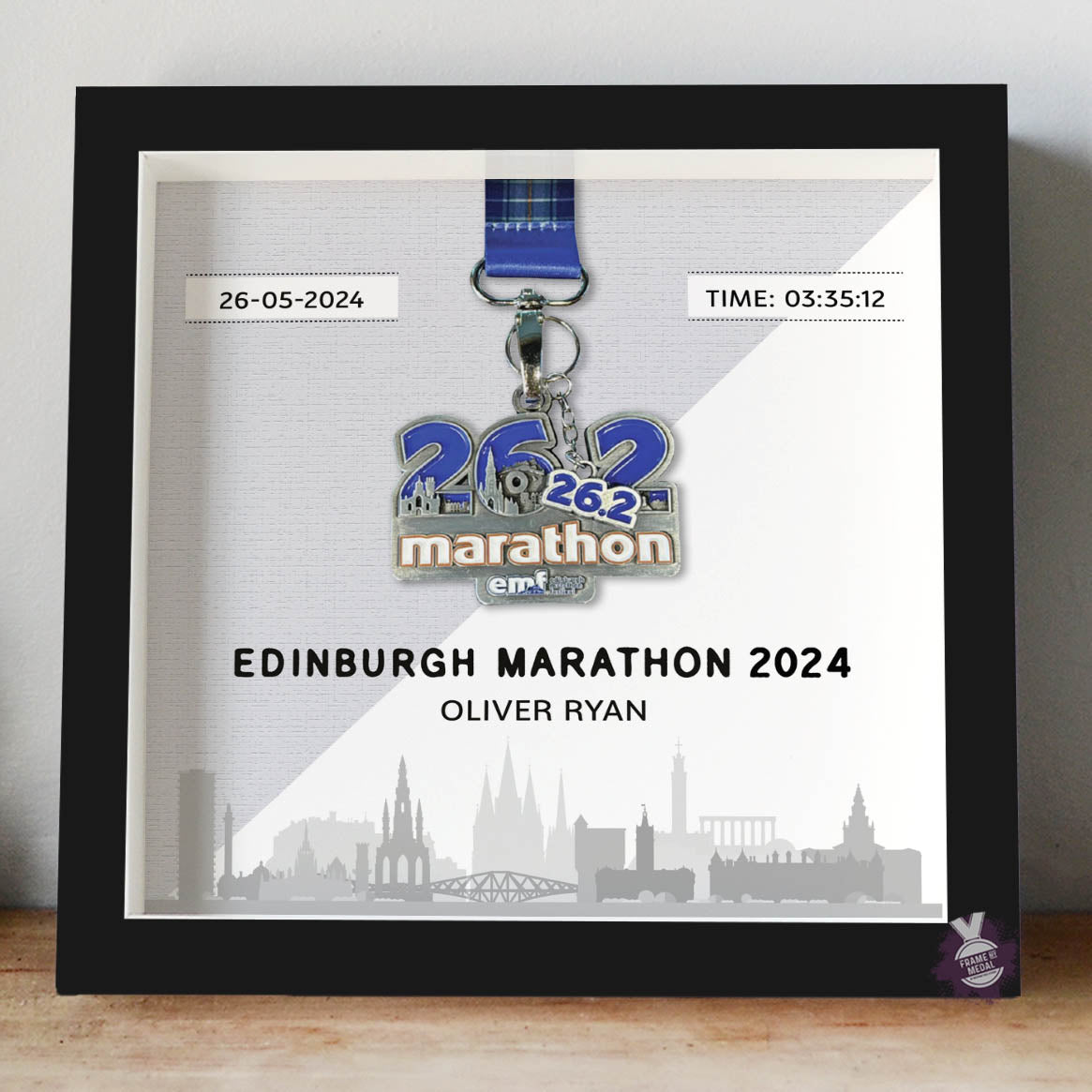 Edinburgh Marathon Medal Frame - Main Image