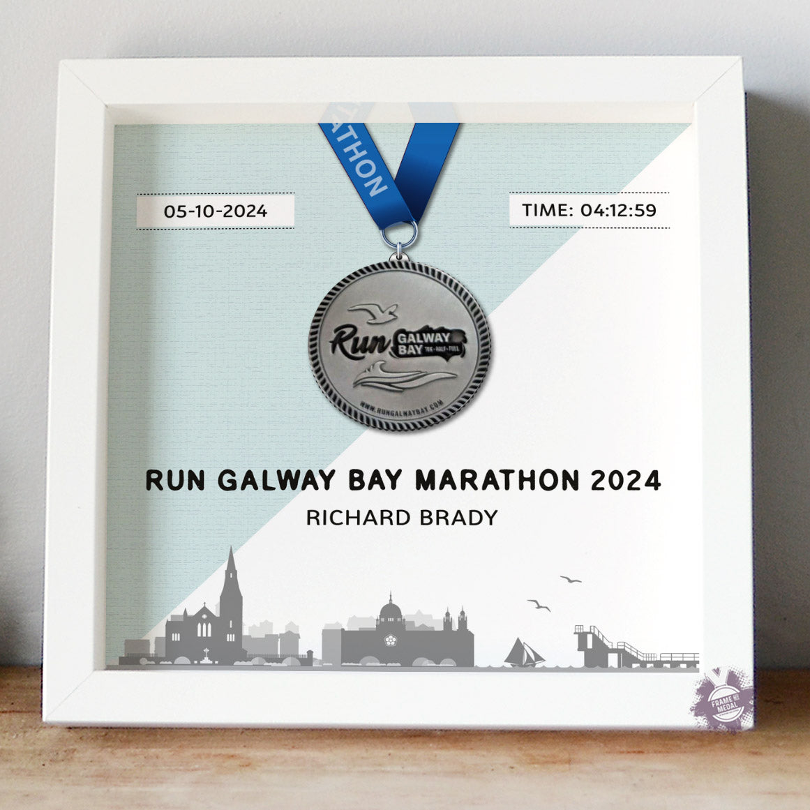 Run Galway Bay Medal Frame