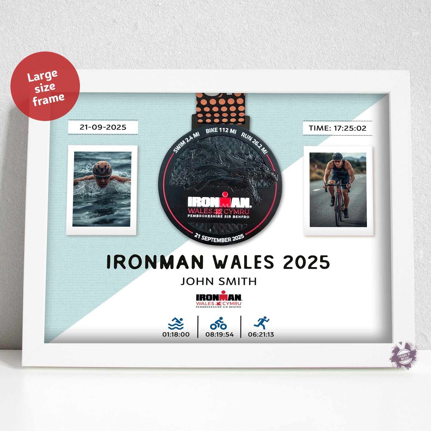Ironman medal frame 2025 Large size