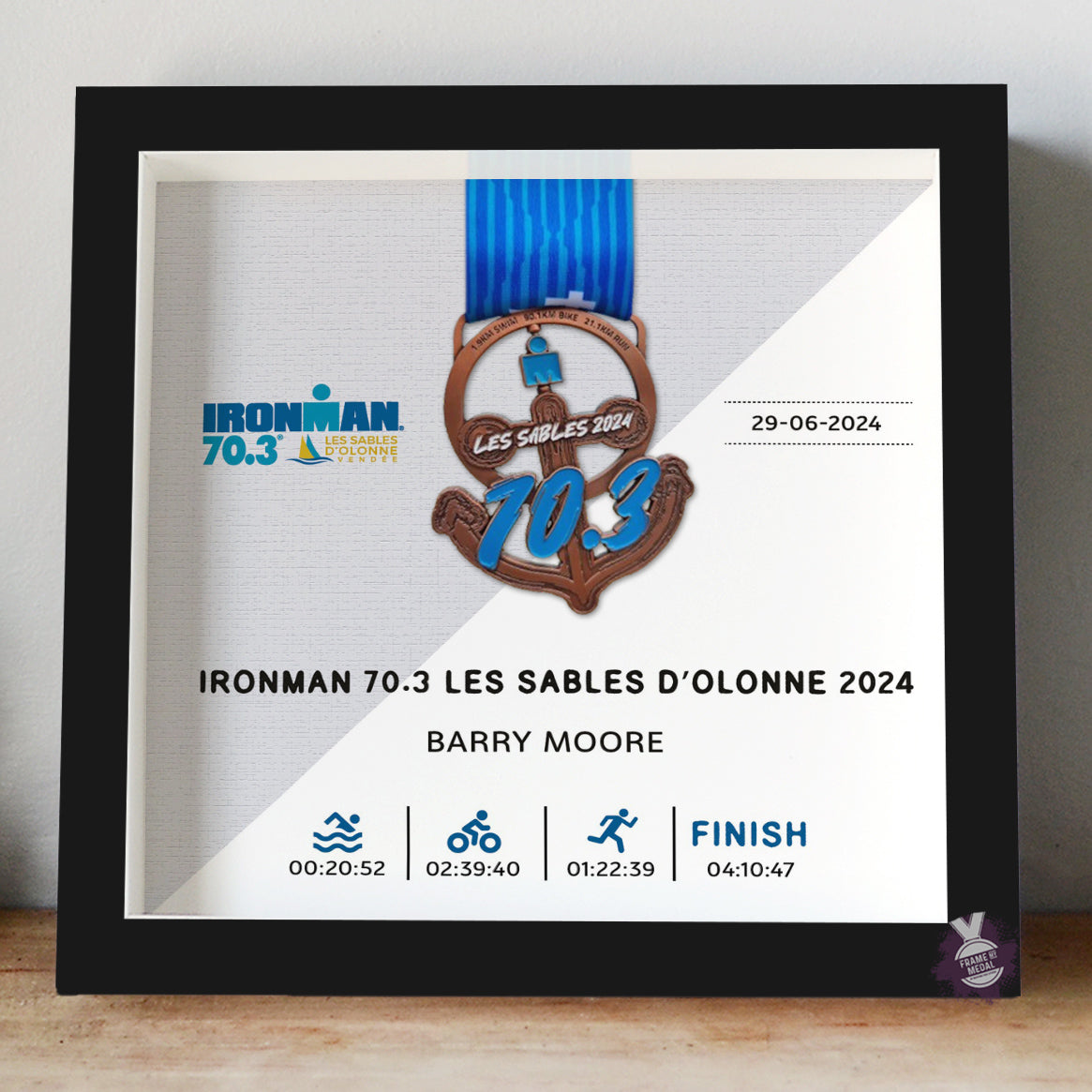 Ironman 70.3 Les Sables D'Olonne Medal Frame