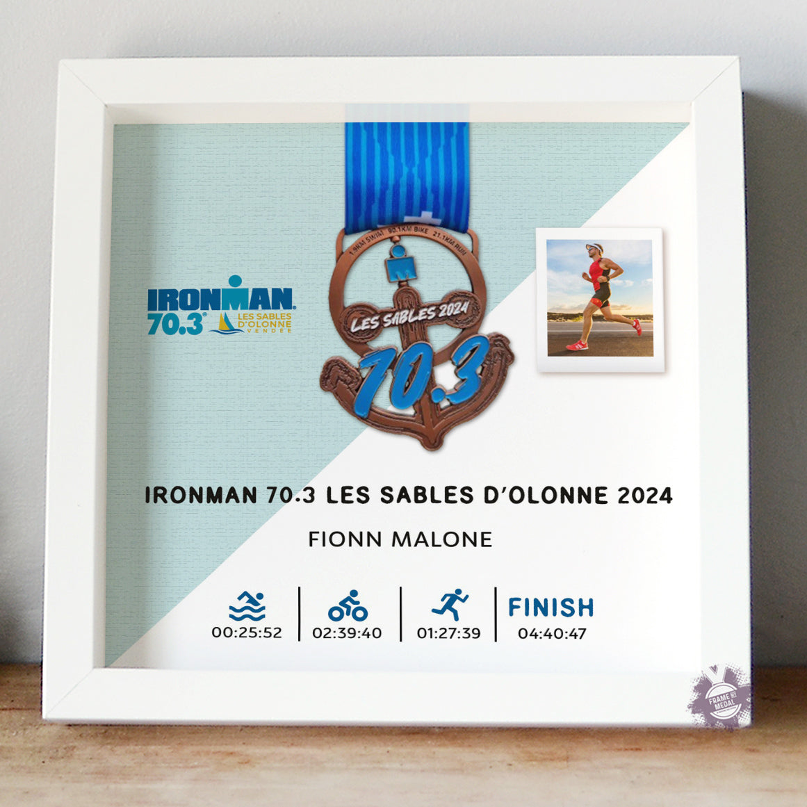 Ironman 70.3 Les Sables D'Olonne Medal Frame