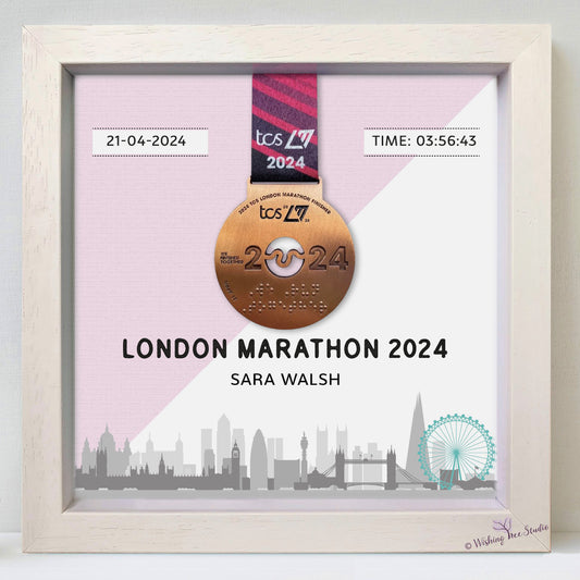 London Marathon 2024 medal frame