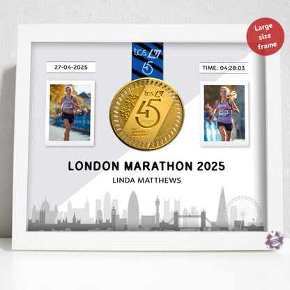 London Marathon medal frame - large size