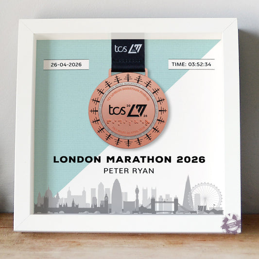 London Marathon medal frame 2026 made in Ireland