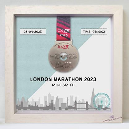 London Marathon medal display frame