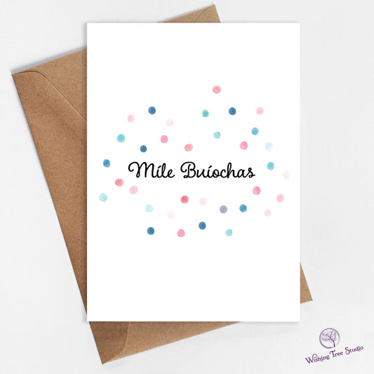 Míle Buíochas greeting card - thanks a million!