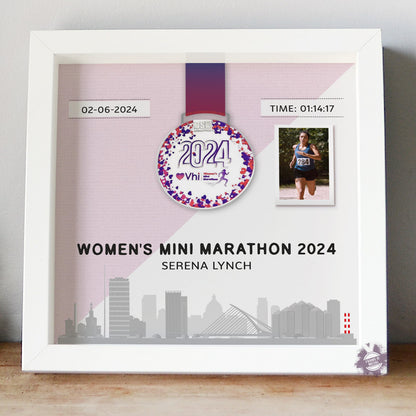 Dublin women's mini marathon medal frame