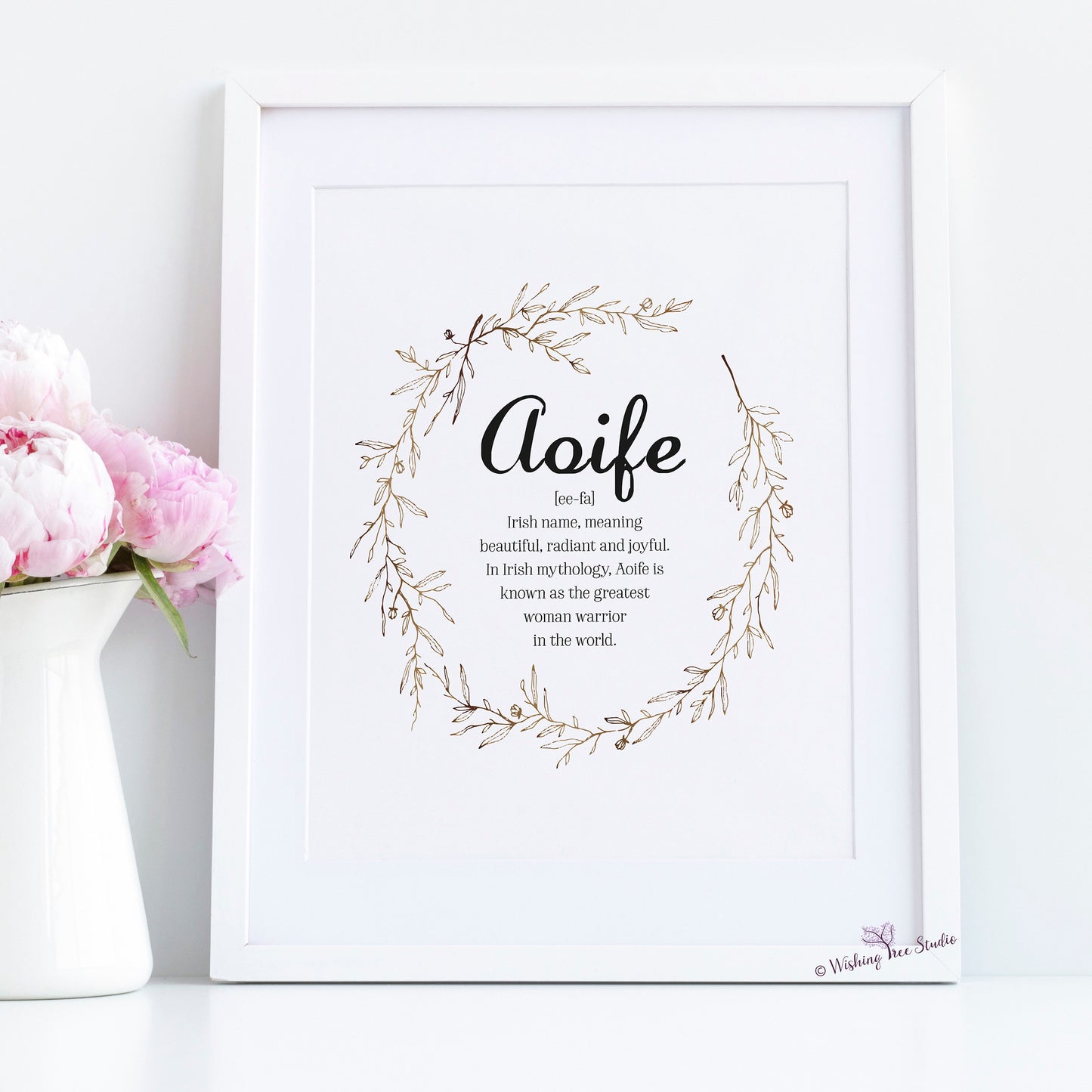 Name meaning framed print, girls name meaning, origin of name