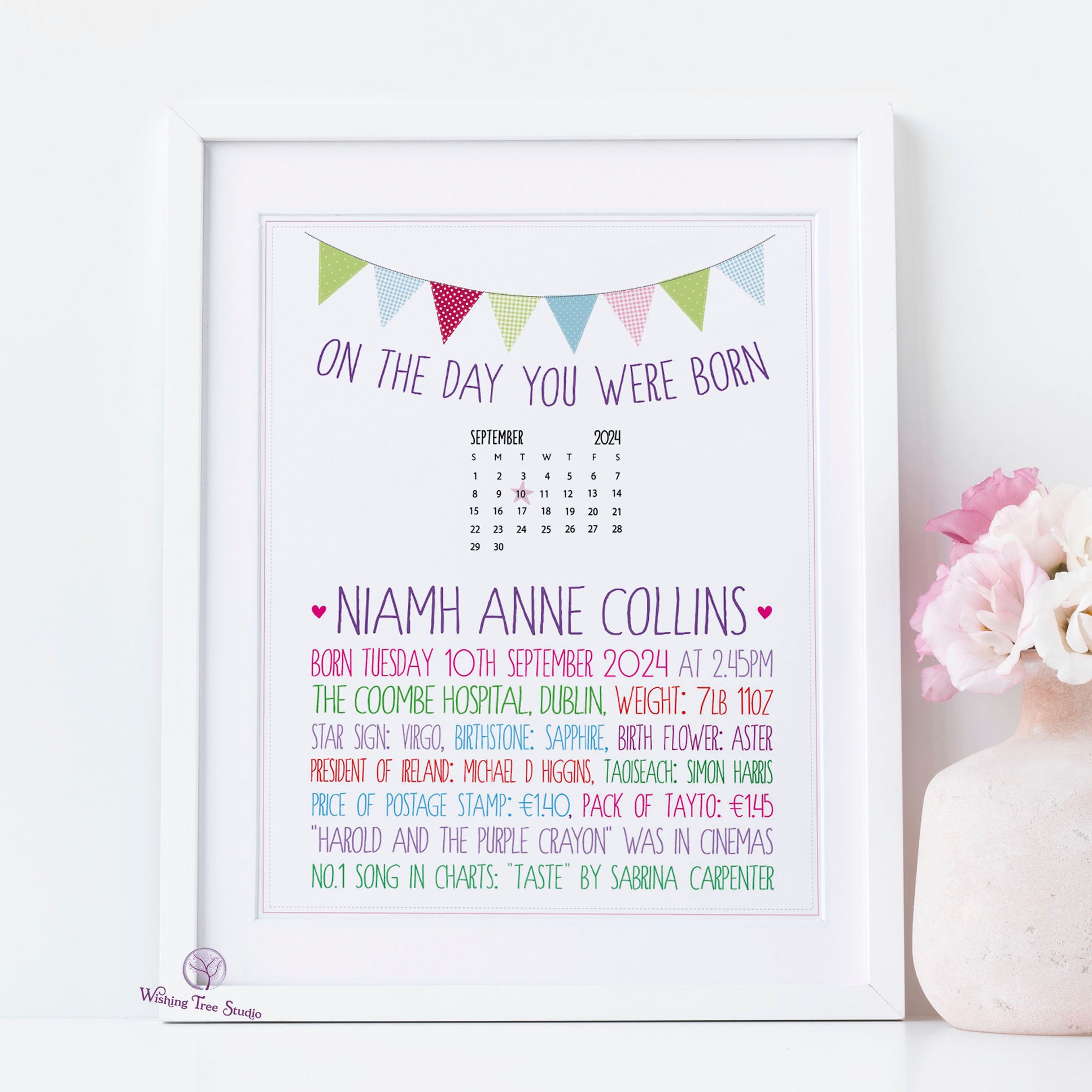 On the Day you were Born new baby girl