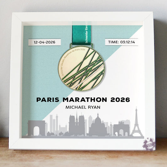 Paris Marathon  2026 medal frame