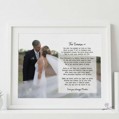 Photo and poem framed Ireland