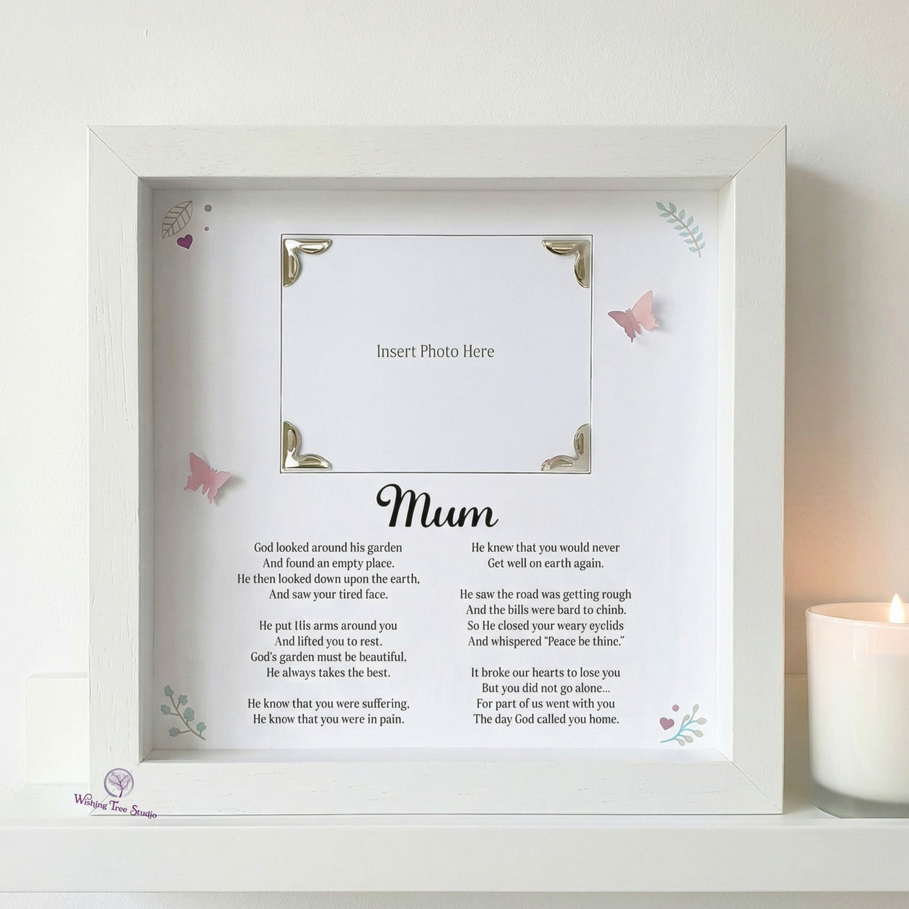 Memorial Photo Frame, remembrance frame