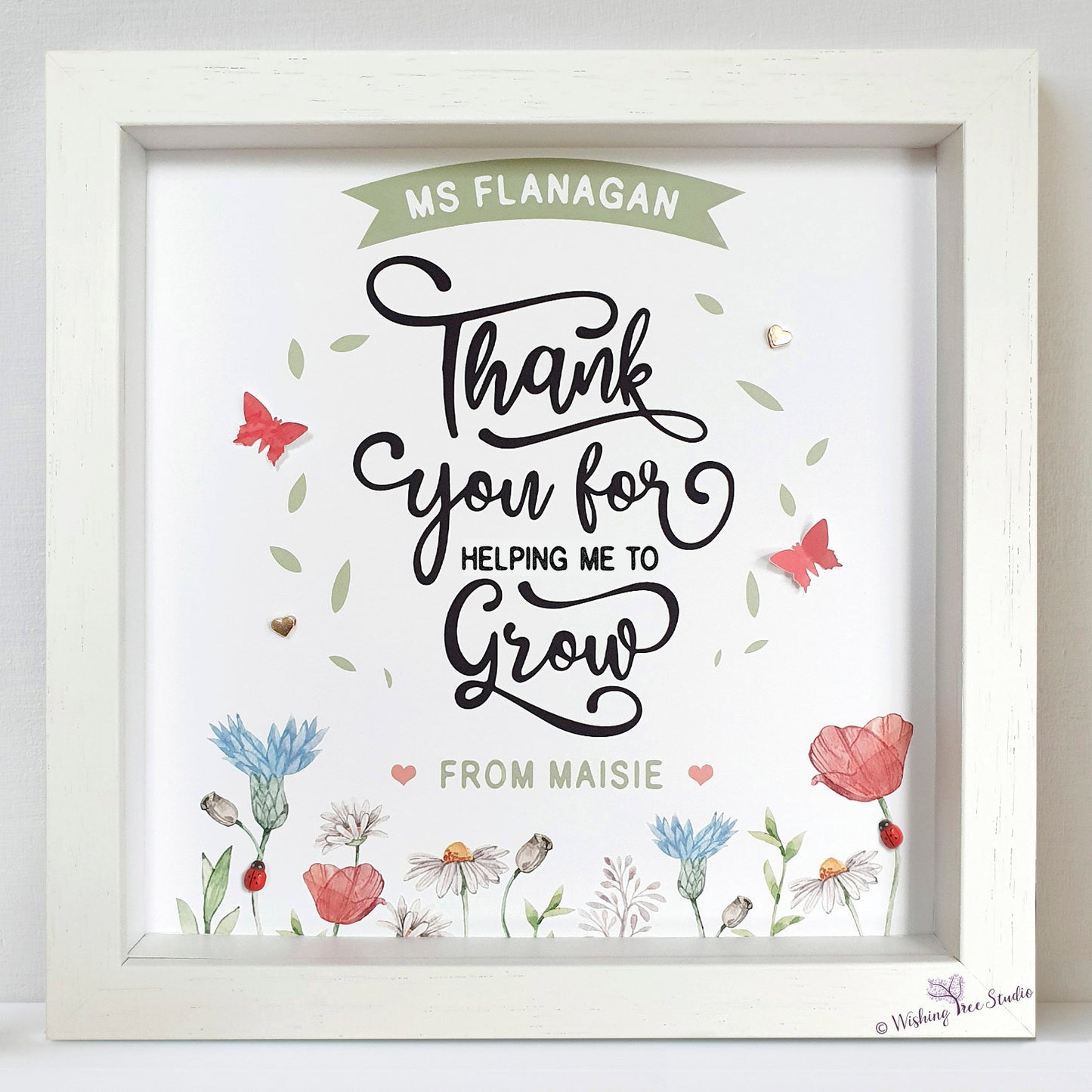 Thank you for helping me to grow Teacher frame