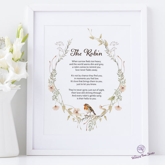 Robin poem for a bereavement