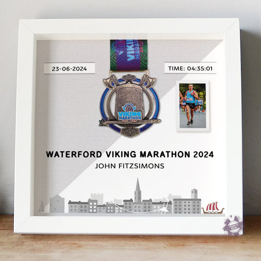 Waterford Viking Marathon medal frame