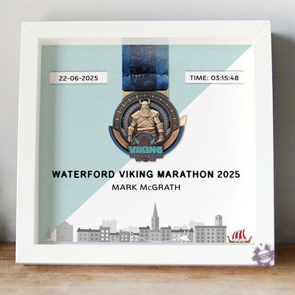 Waterford Viking Marathon medal frame