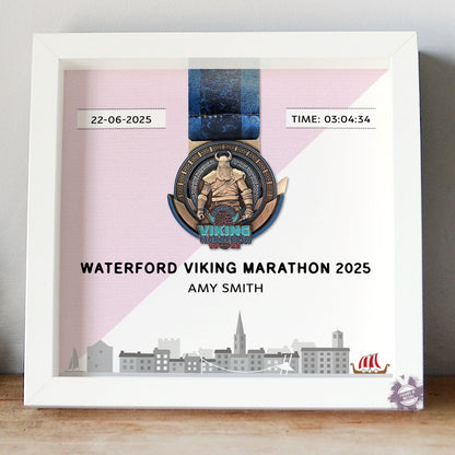 Waterford Viking Marathon medal frame