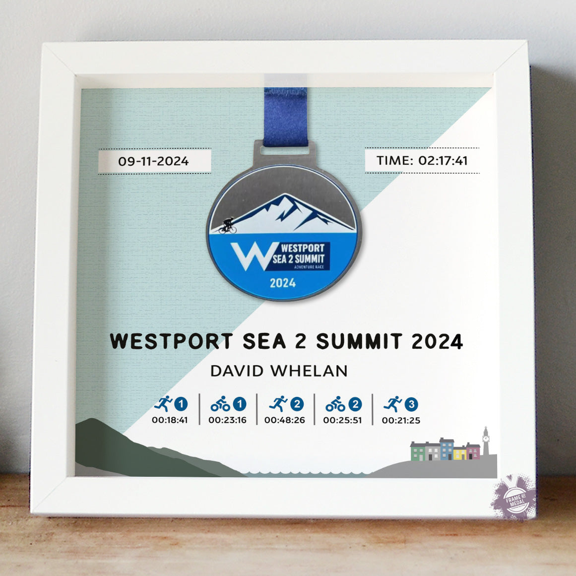 Westport Sea2Summit medal frame