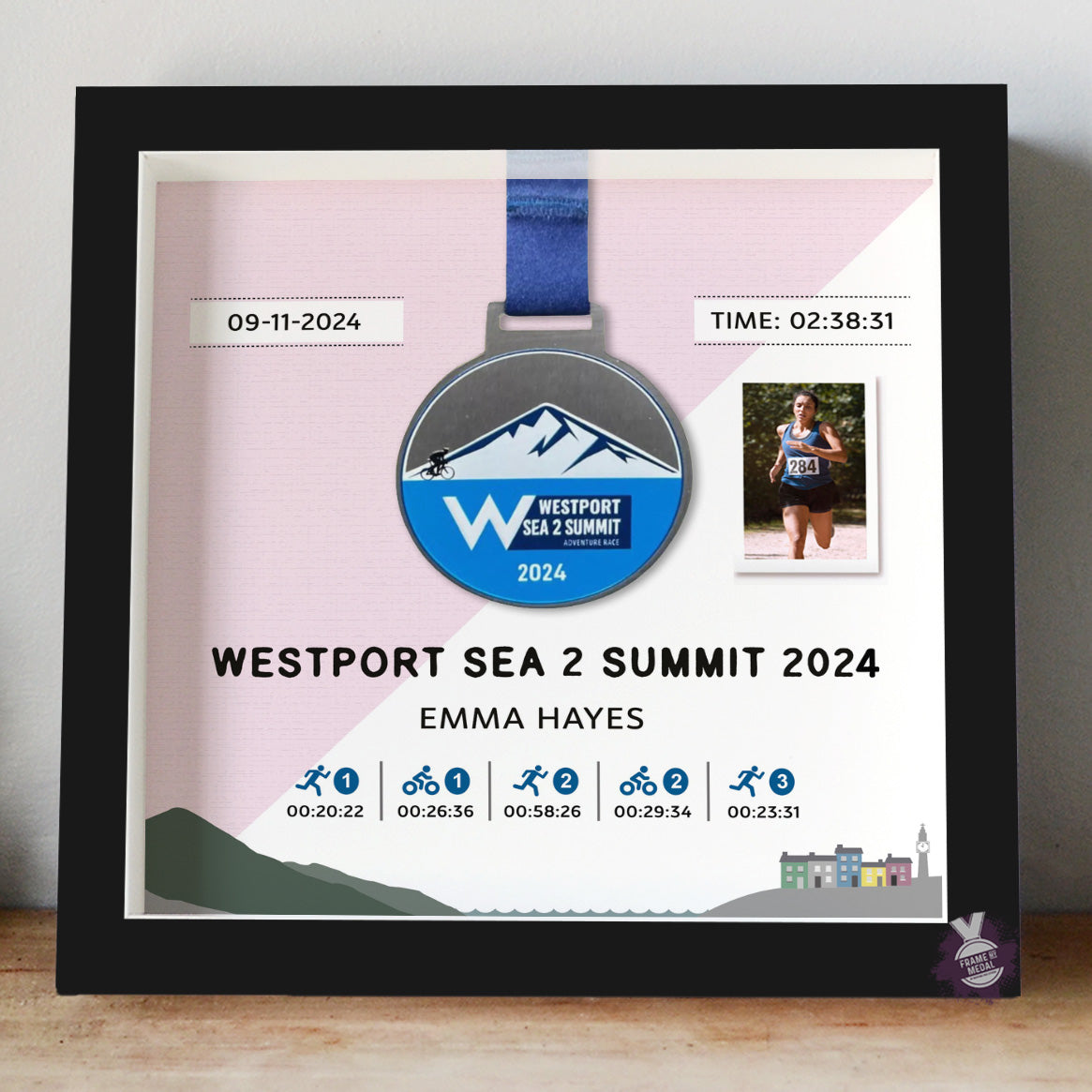 Westport Sea2Summit medal frame