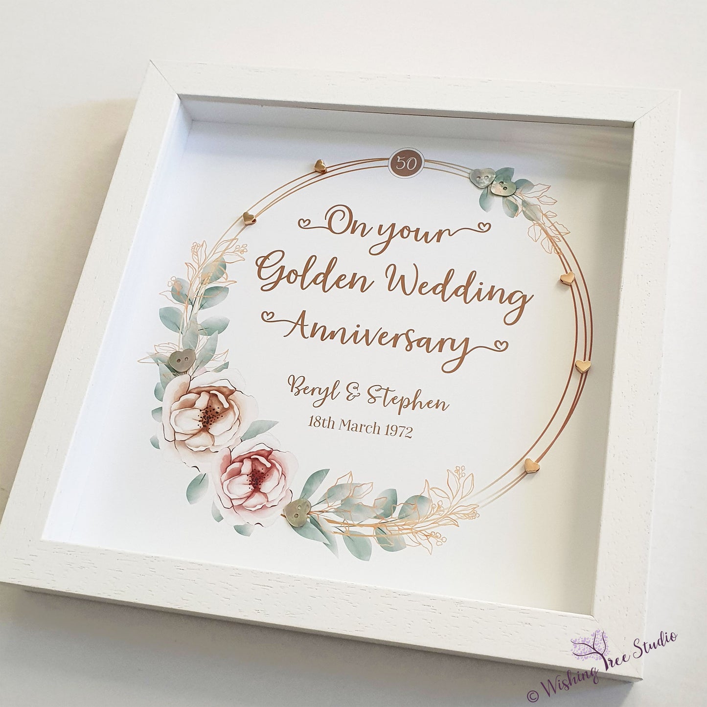 Golden anniversary frame