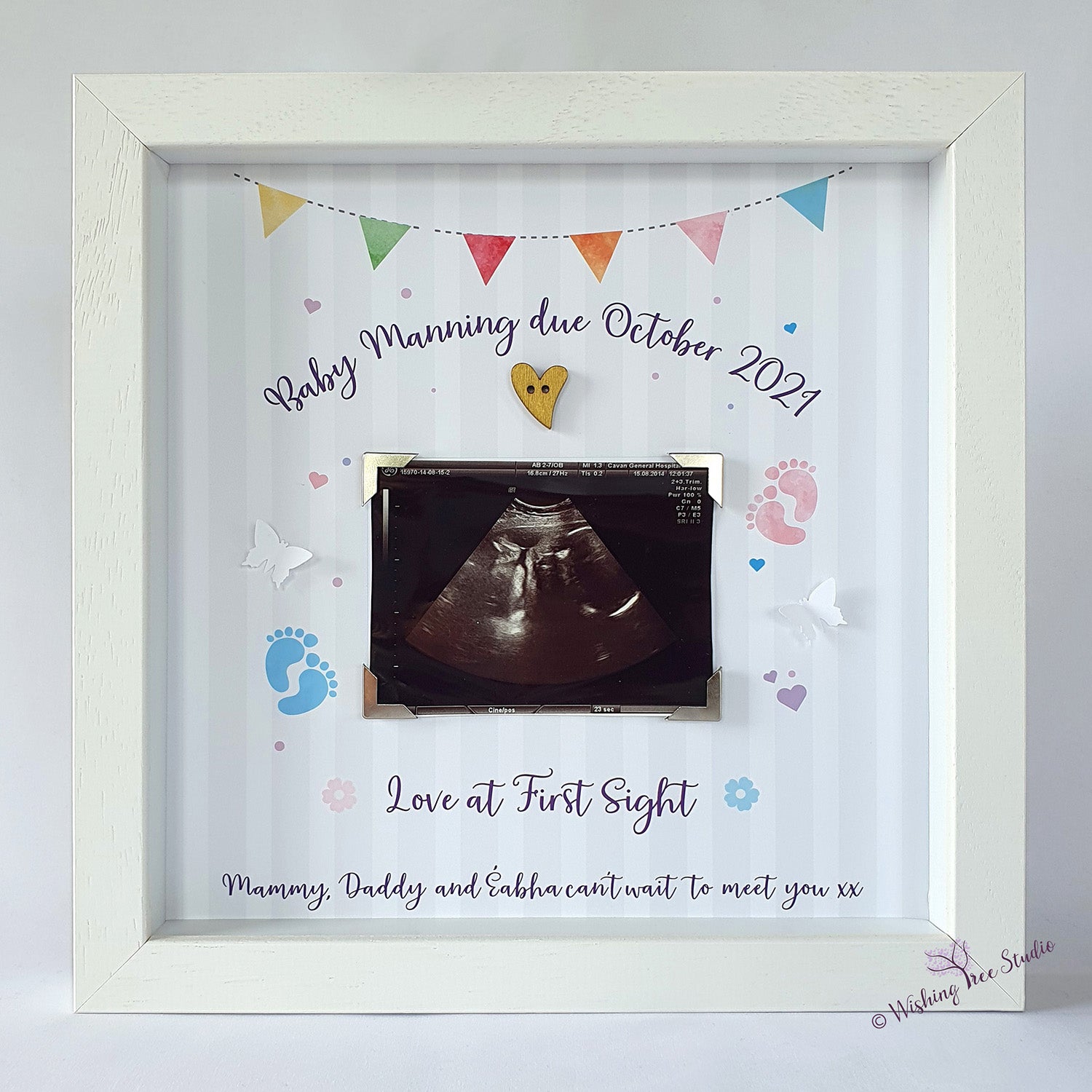 Baby Scan frame – Wishing Tree Studio