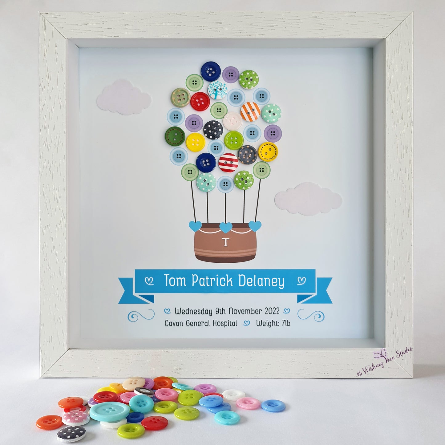 Hot Air Balloon frame for new baby