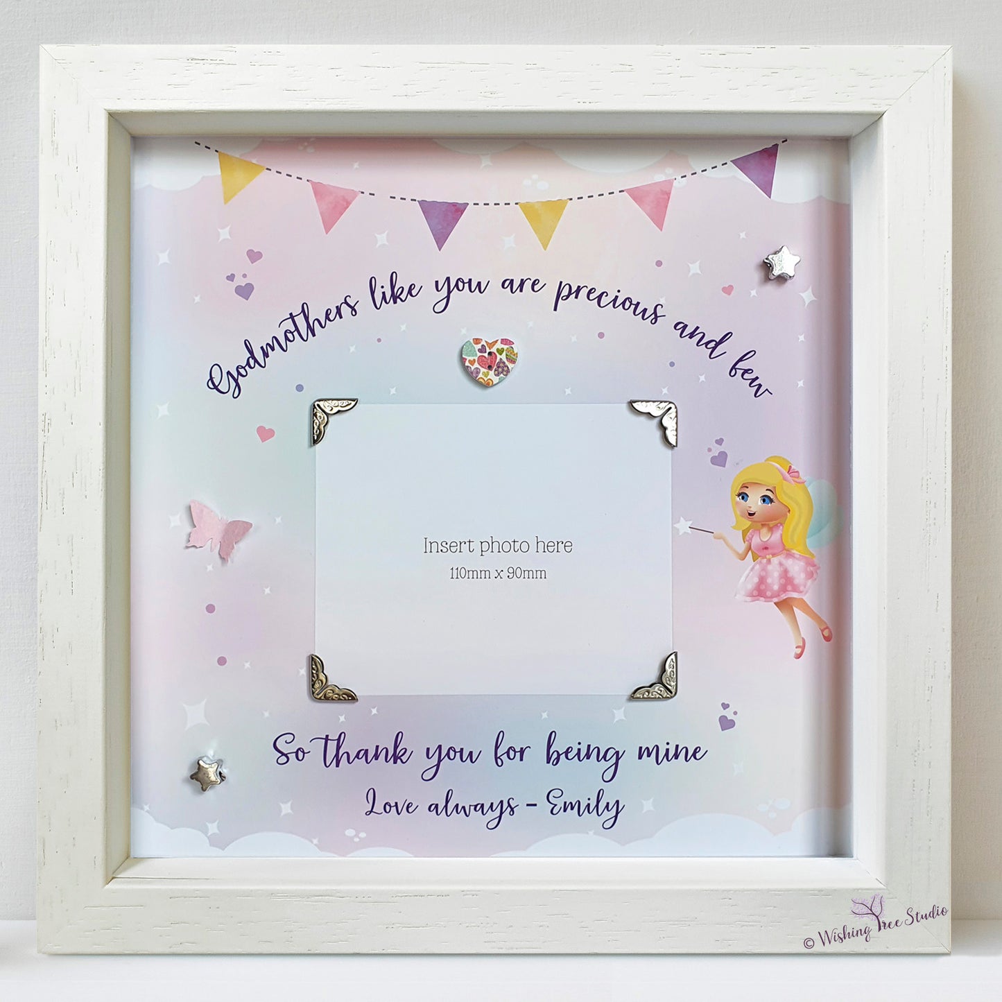 Godmothers like you are precious and few, Godmother photo frame