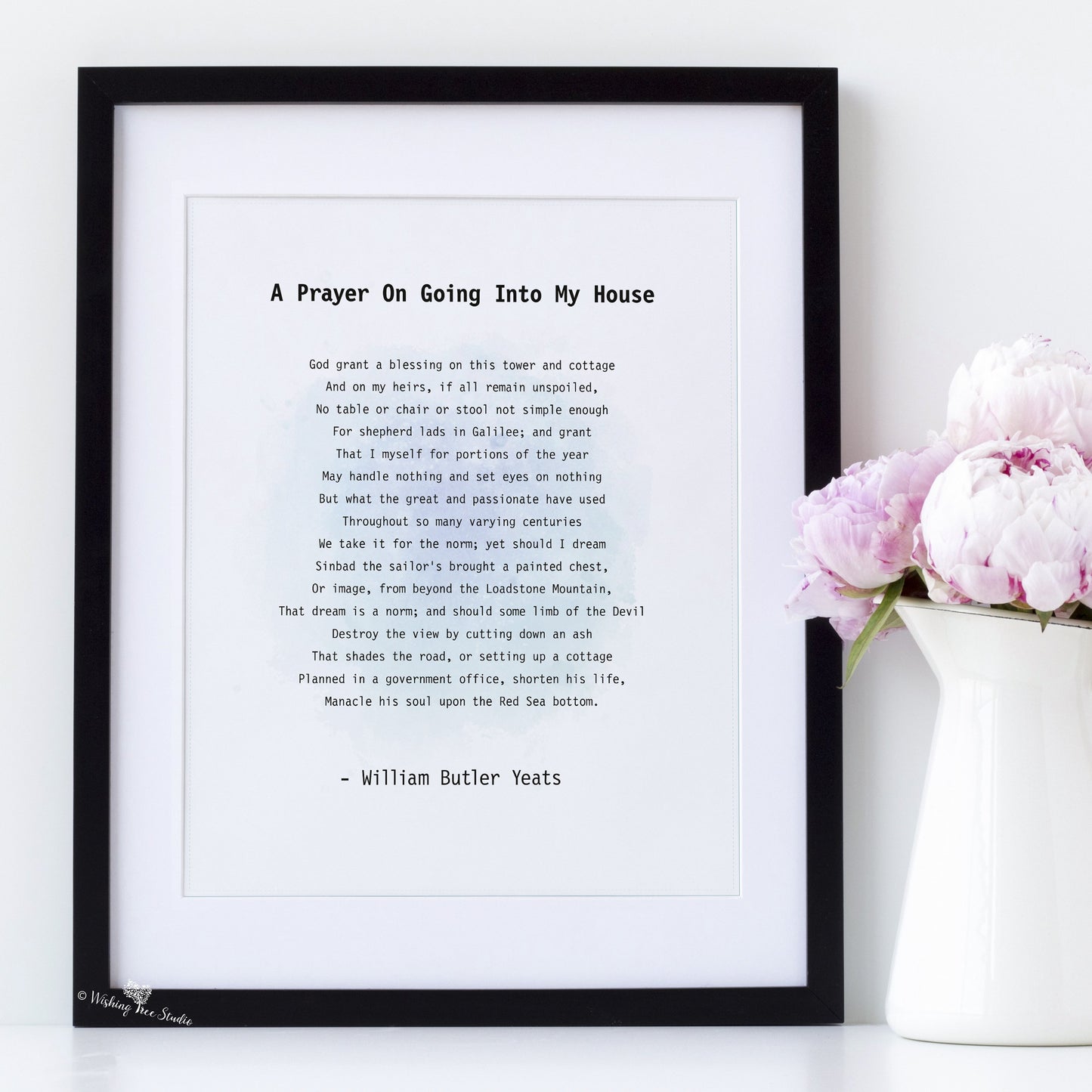 Framed poem, favourite poem printed