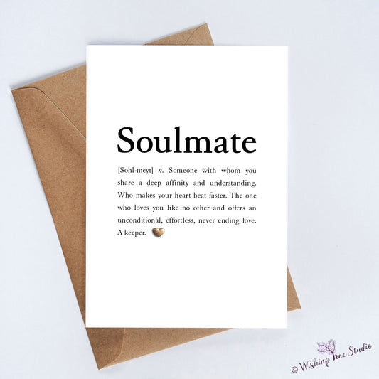 Soulmate definition card