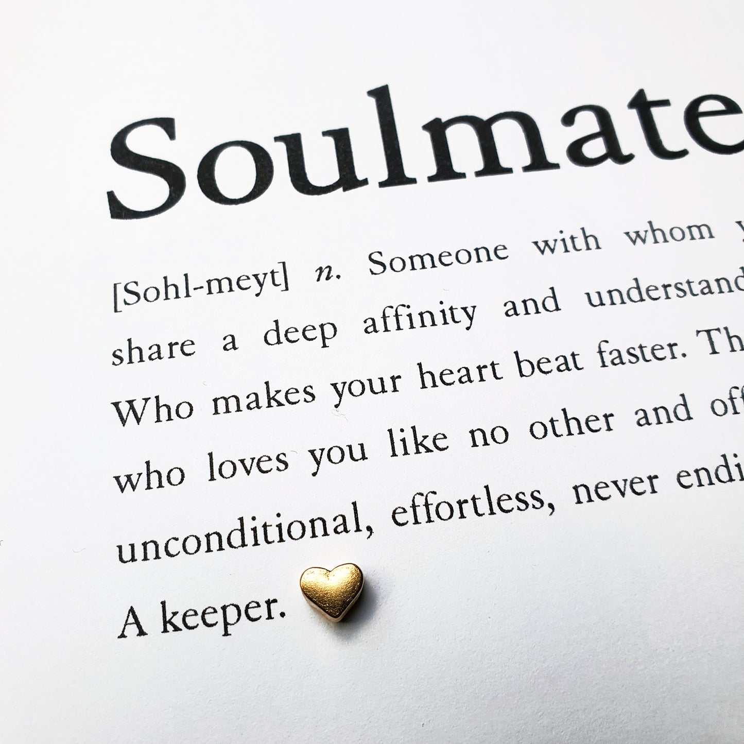 Soulmate definition card