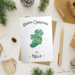 Happy Christmas map greeting card