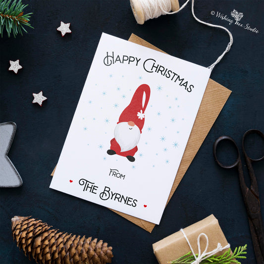 Personalised Christmas Card - santa design